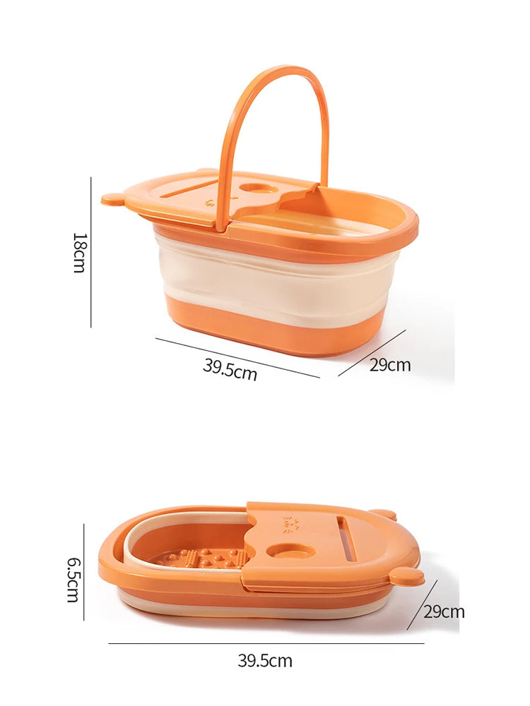 Bac à Pieds Pliable – Massage et Bain Profond pour