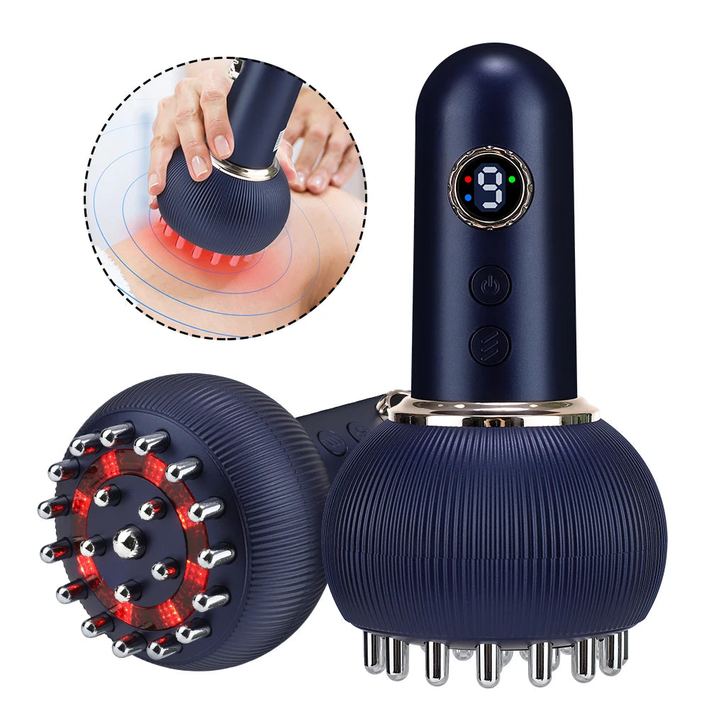 Appareil de Massage Électrique 6/12 Niveaux – Ventouse, Gua Sha, Chauffant, Anti-Cellulite & Santé