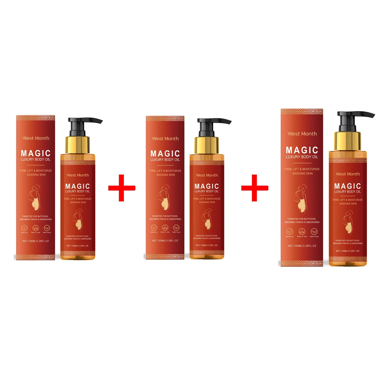 Huile de Soin Corporelle – Hydratante, Réparatrice & Raffermissante, 100ml