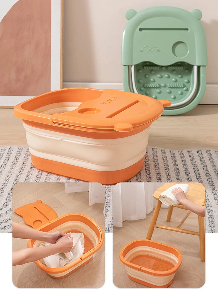 Bac à Pieds Pliable – Massage et Bain Profond pour