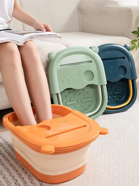 Bac à Pieds Pliable – Massage et Bain Profond pour