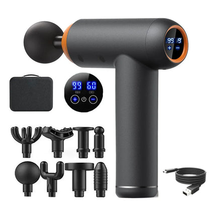 Pistolet de Massage Musculaire Professionnel avec 8 Têtes & 99 Vitesses