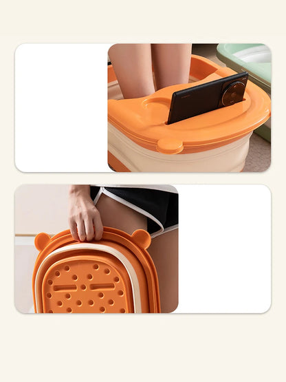 Bac à Pieds Pliable – Massage et Bain Profond pour