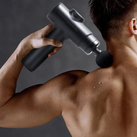 Pistolet de Massage Musculaire – Soulagement Profond avec 8 Têtes Interchangeables pour le Corps
